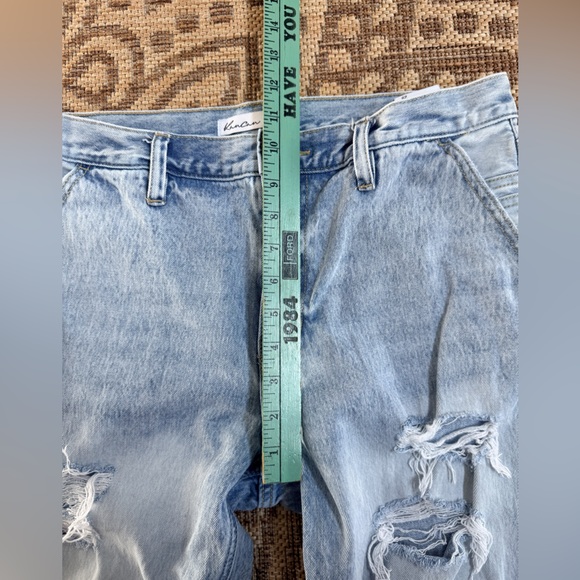 KanCan Maurices Estilo Destroyed Jeans Womens Sz 29 Boyfriend Light Wash Ankle - Picture 12 of 13